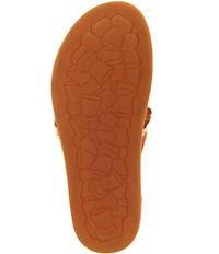 Kork-Ease Tutsi Cow Print Calf Hair Cross Band Slide Sandals