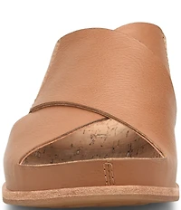 Kork-Ease Tutsi Cross Band Leather Slide Sandals