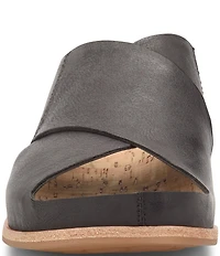 Kork-Ease Tutsi Cross Band Leather Slide Sandals