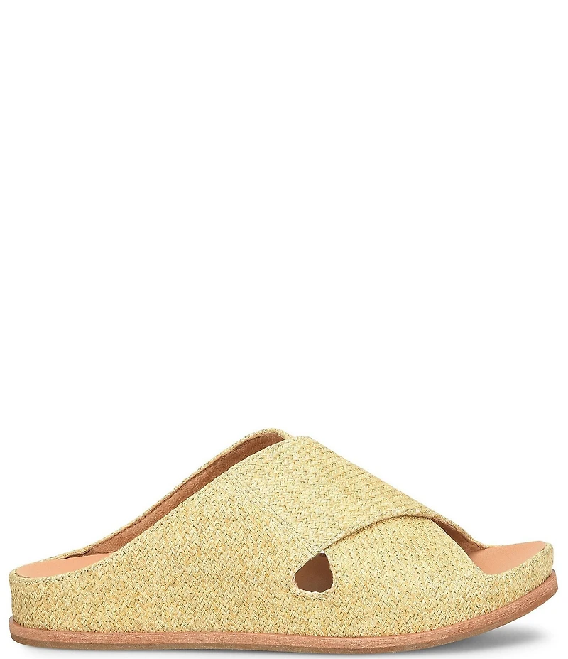 Kork-Ease Tutsi Raffia Banded Slide Sandals