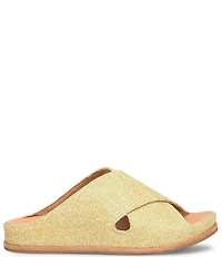 Kork-Ease Tutsi Raffia Banded Slide Sandals