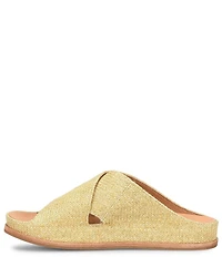 Kork-Ease Tutsi Raffia Banded Slide Sandals