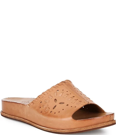 Kork-Ease Tutsi Woven Leather Banded Slide Sandals