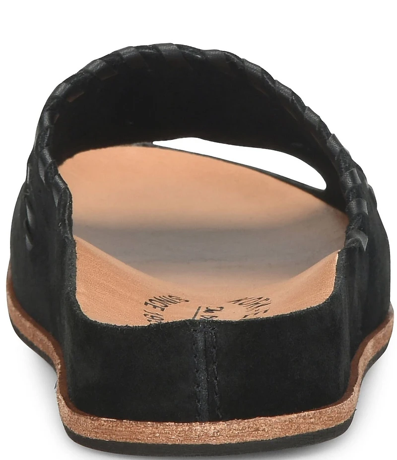 Kork-Ease Tutsi Woven Suede Banded Slide Sandals