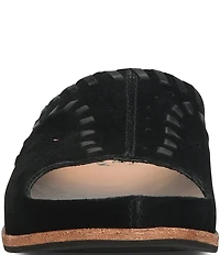 Kork-Ease Tutsi Woven Suede Banded Slide Sandals