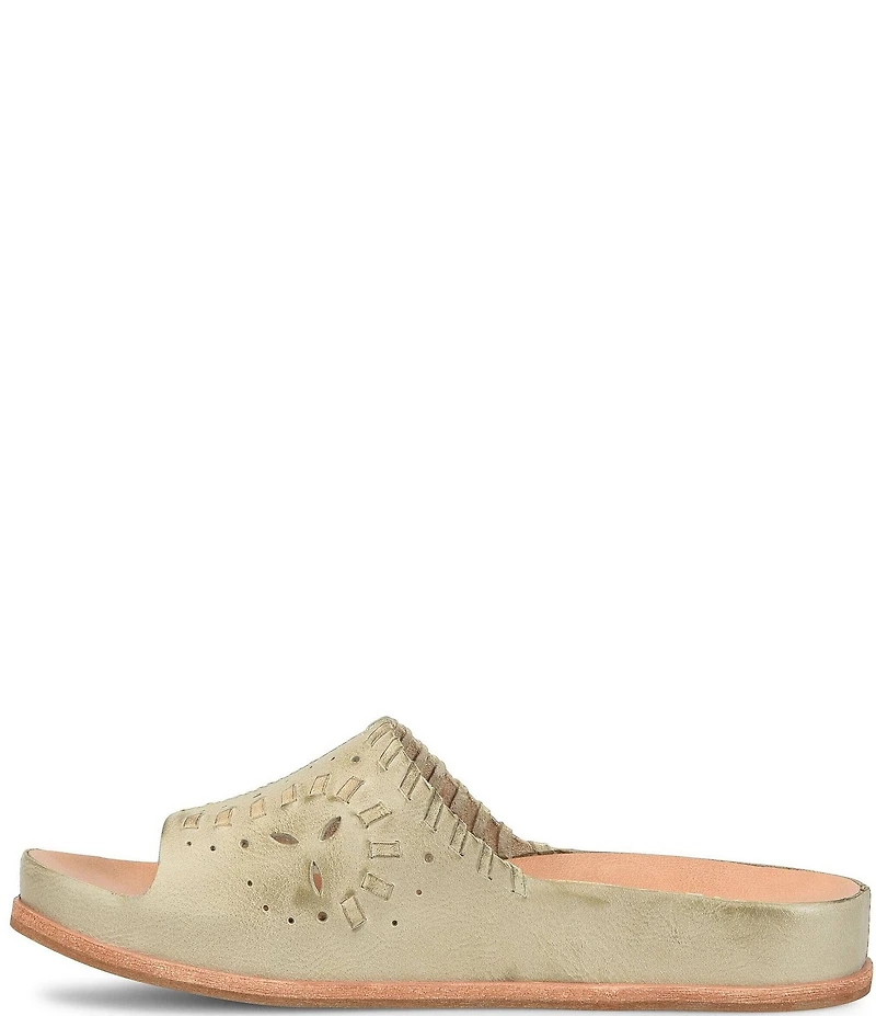 Kork-Ease Tutsi Woven Suede Banded Slide Sandals