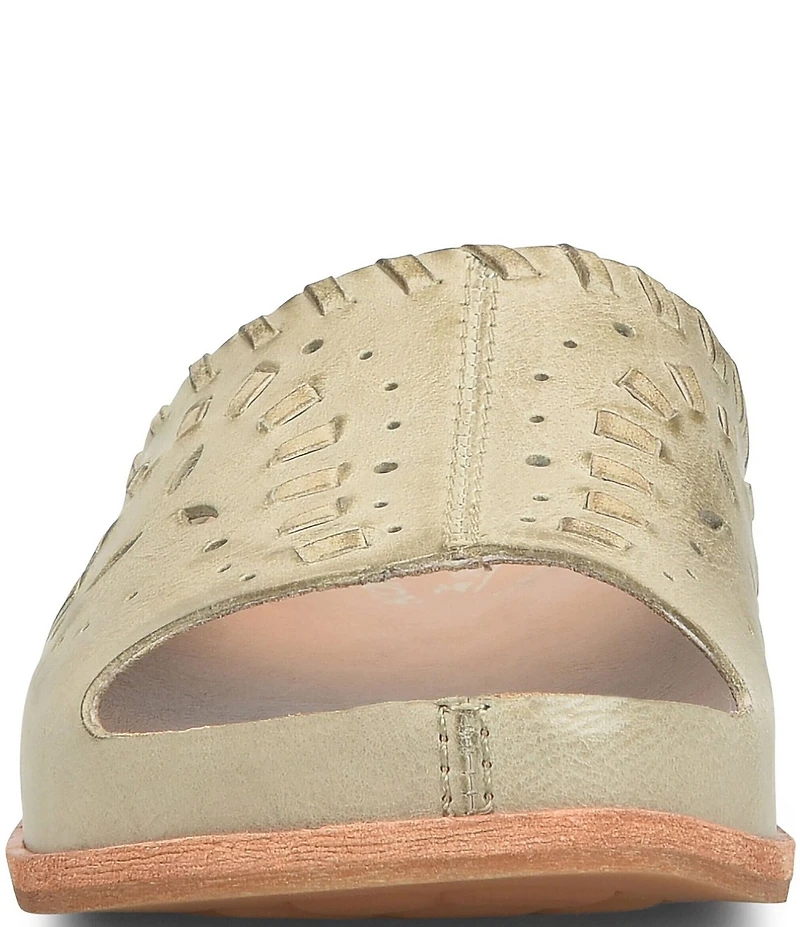 Kork-Ease Tutsi Woven Suede Banded Slide Sandals