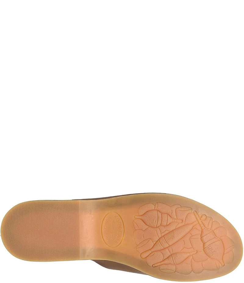 Kork-Ease York Leather Buckle Hardware Platform Slide Sandals