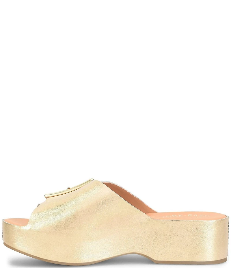 Kork-Ease York Leather Buckle Platform Sandals
