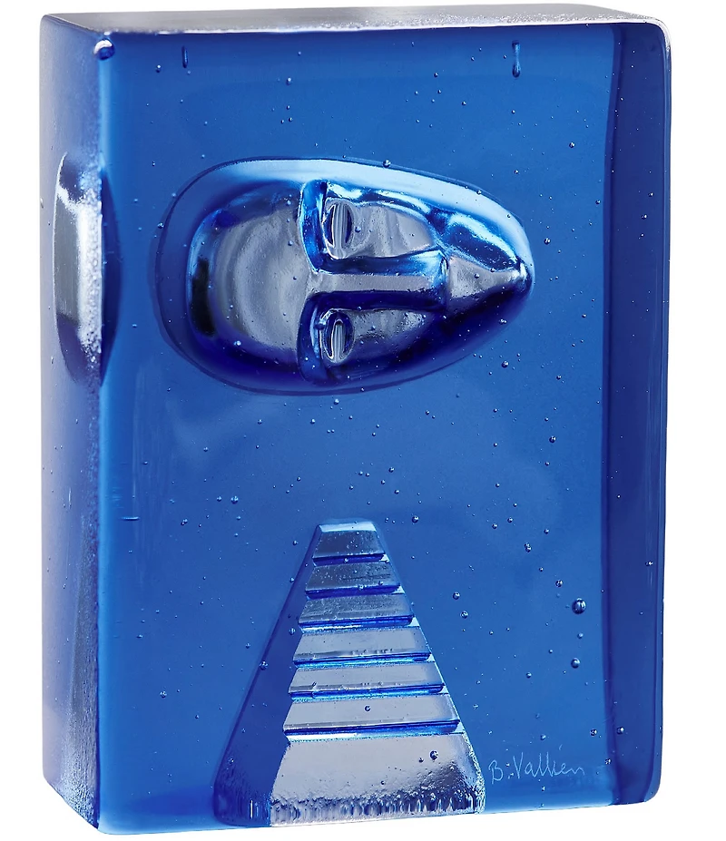 Kosta Boda Azur Stairs Bertil Vallien Blue Figurine