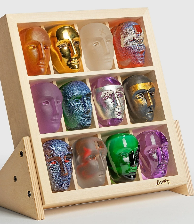 Kosta Boda Brains Inside Matter Glass Sculpture