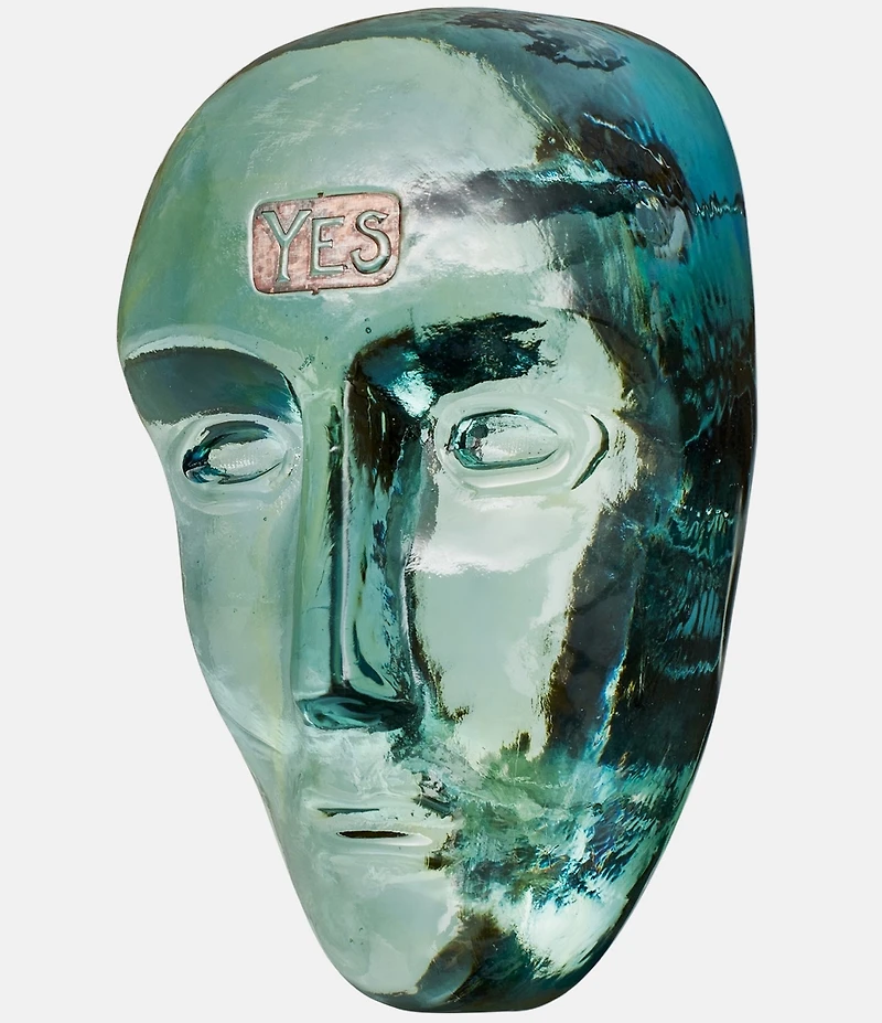 Kosta Boda Companion Yes Face Sculpture