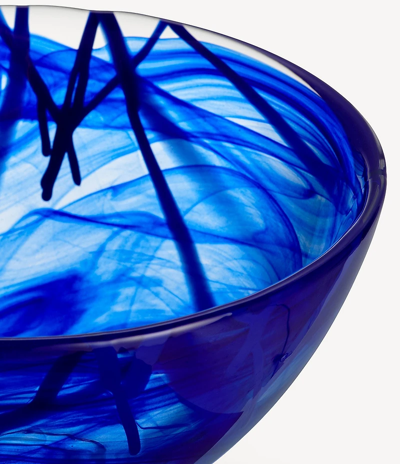 Kosta Boda Contrast Blue on Blue Bowl