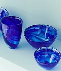 Kosta Boda Contrast Blue on Blue Bowl