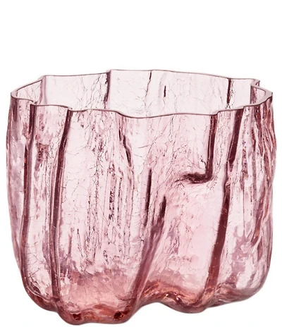 Kosta Boda Crackle Low Vase