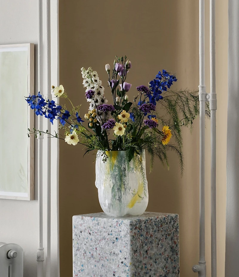 Kosta Boda Crackle Tall Vase