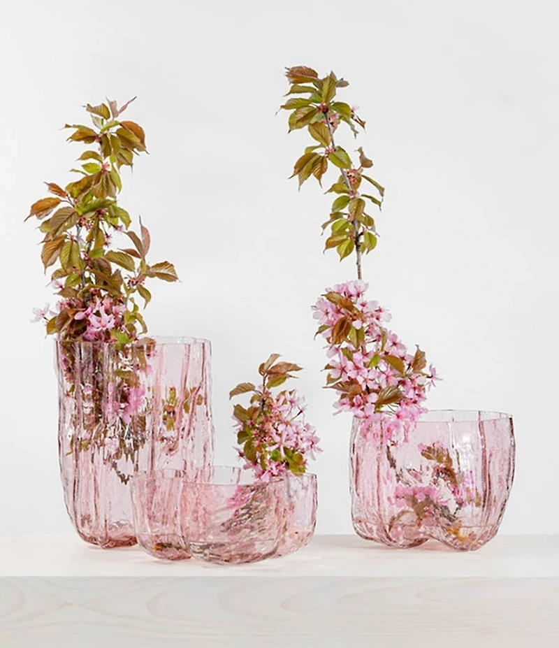 Kosta Boda Crystal Crackle Tall Vase