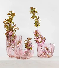 Kosta Boda Crystal Crackle Tall Vase