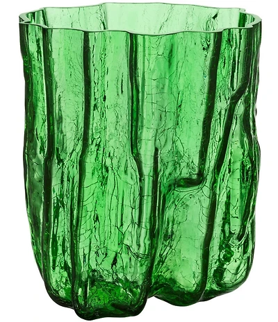 Kosta Boda Crystal Crackle Tall Vase