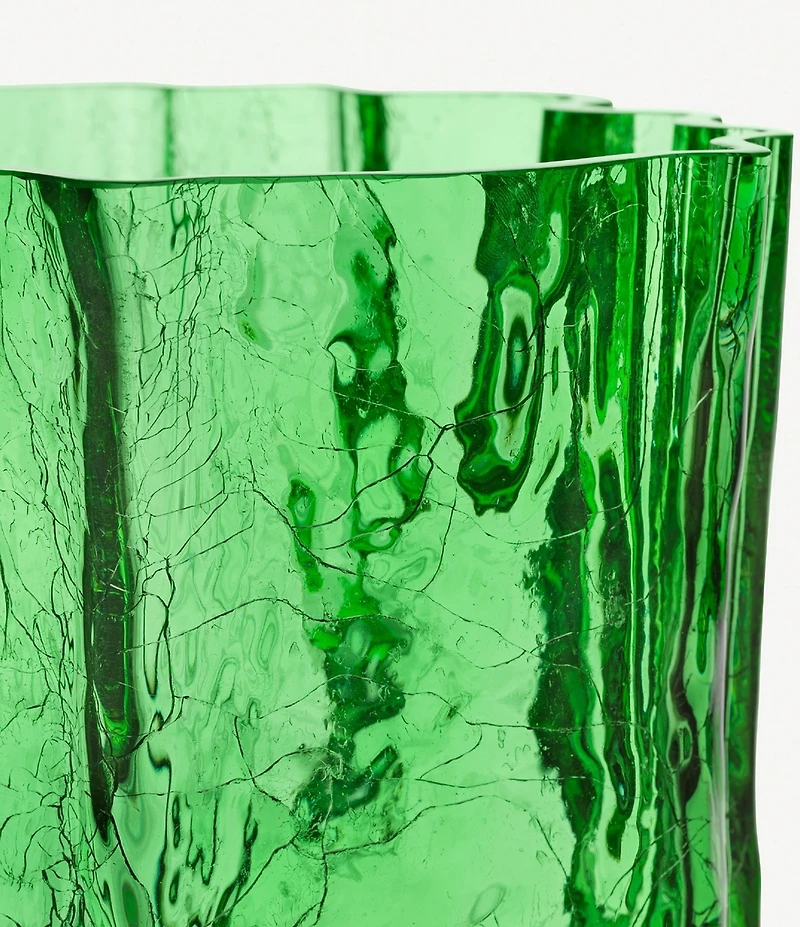 Kosta Boda Crystal Crackle Tall Vase