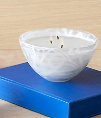 Kosta Boda Home Fragrance Contrast White Candle, Woodland Vanilla