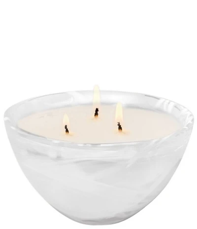 Kosta Boda Home Fragrance Contrast White Candle, Woodland Vanilla