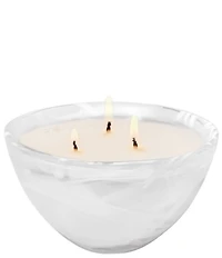 Kosta Boda Home Fragrance Contrast White Candle, Woodland Vanilla