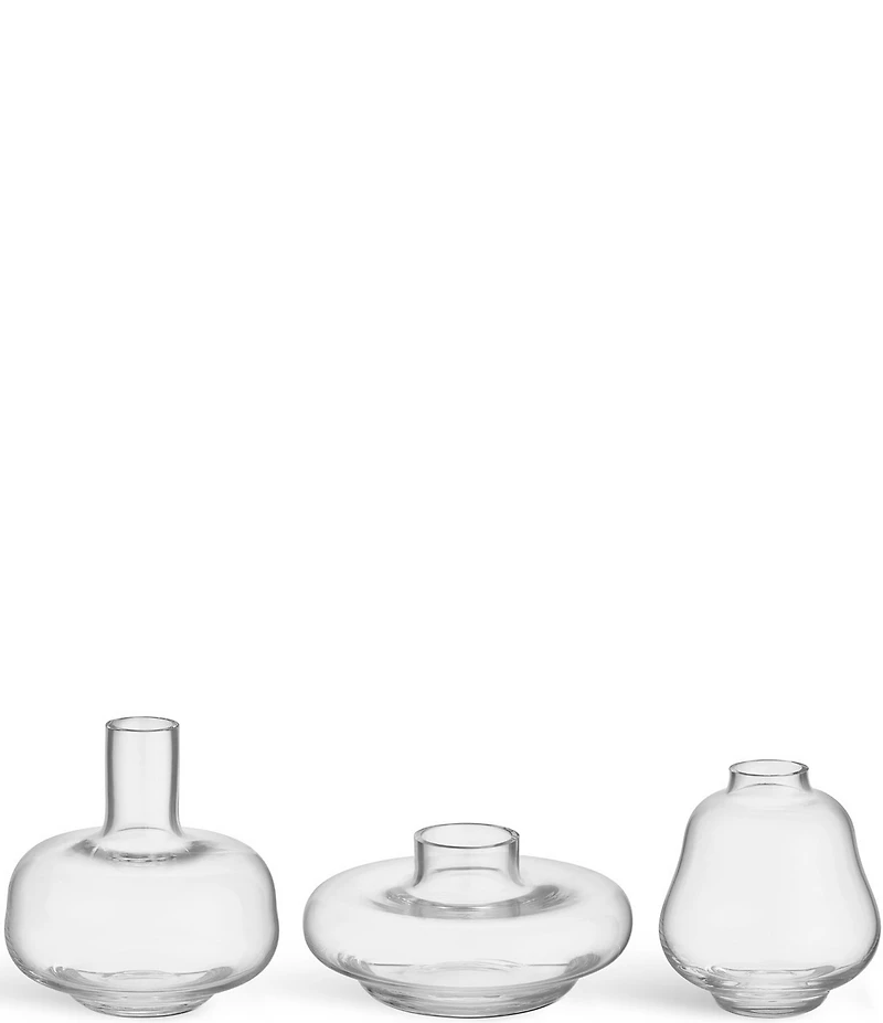 Kosta Boda Kappa Vases Clear Mini, 3-Pack