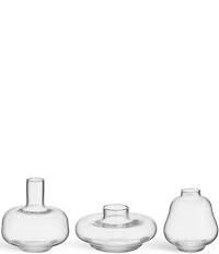 Kosta Boda Kappa Vases Clear Mini, 3-Pack