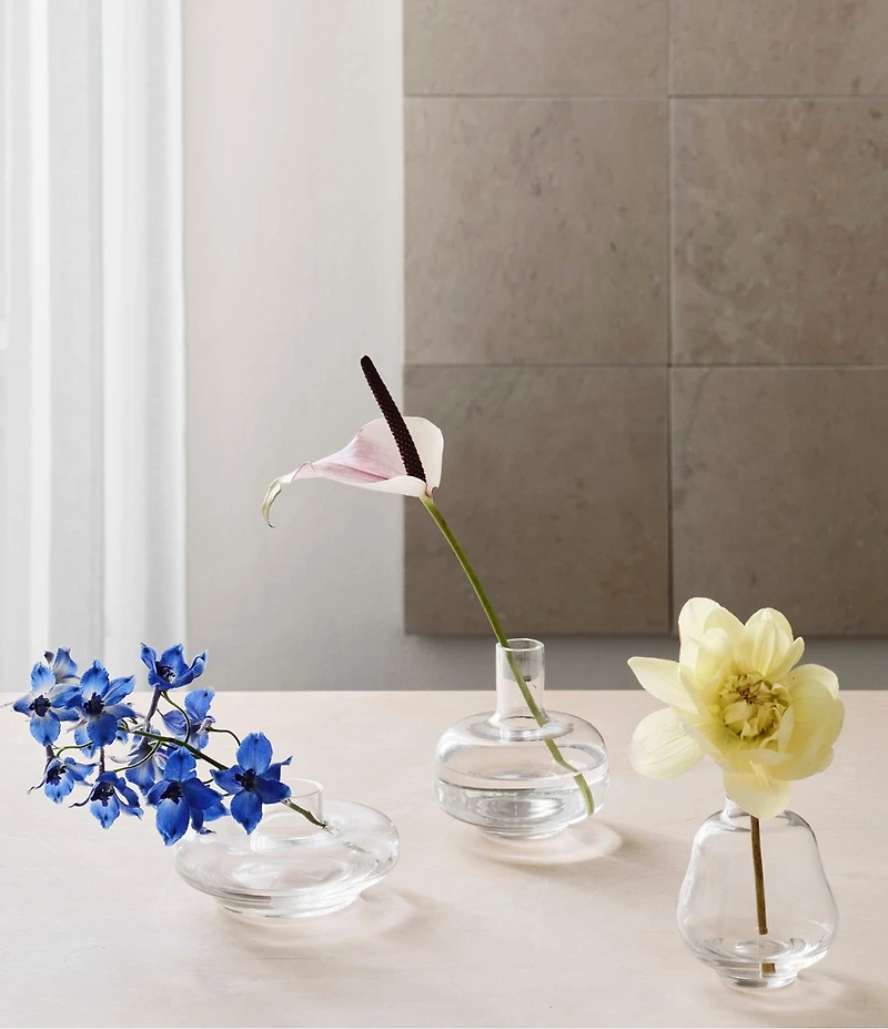 Kosta Boda Kappa Vases Clear Mini, 3-Pack