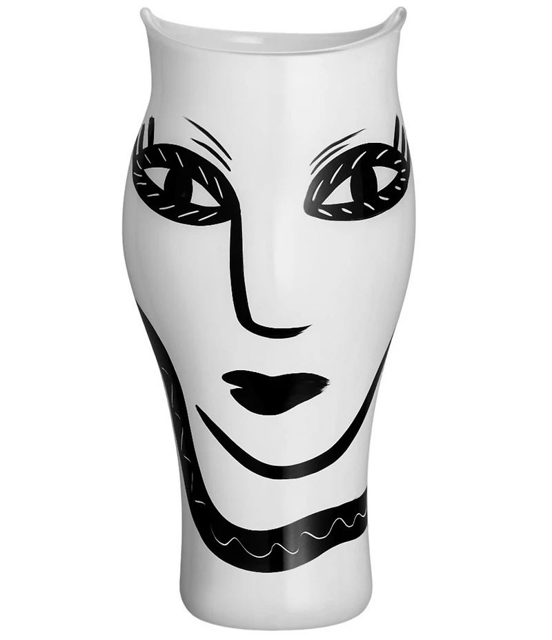 Kosta Boda Open Minds Collection Ulrica Hydman Vallien Hand-Painted Face Vase