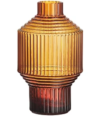 Kosta Boda Pavilion Dark Amber Small Vase