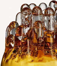 Kosta Boda Polar Amber Medium Votive Candleholder