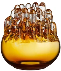 Kosta Boda Polar Amber Medium Votive Candleholder