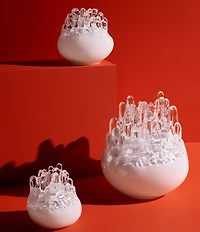 Kosta Boda Polar White Large Votive Candleholder