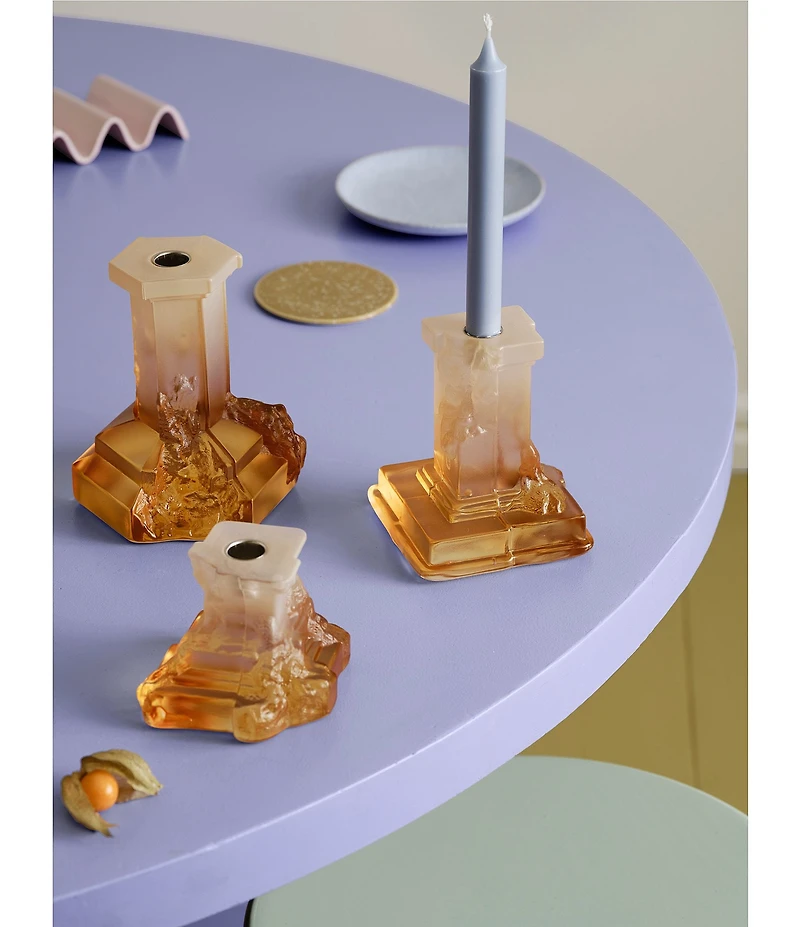 Kosta Boda Rocky Baroque Large Candlestick