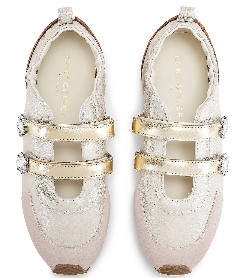 Kurt Geiger Islington Multi Jewel Ornamented Mary Jane Sneakers