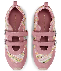 Kurt Geiger Islington Tweed Jewel Ornamented Mary Jane Sneakers