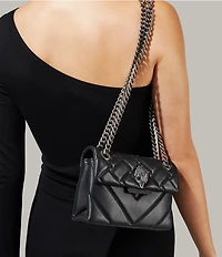 Kurt Geiger London Kensington Mini Quilted Leather Crossbody Bag
