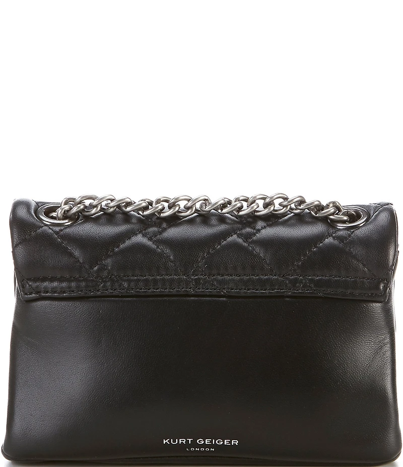 Kurt Geiger London Kensington Mini Quilted Leather Crossbody Bag
