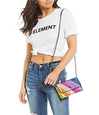 Kurt Geiger London Kensington Rainbow Wallet Crossbody Bag