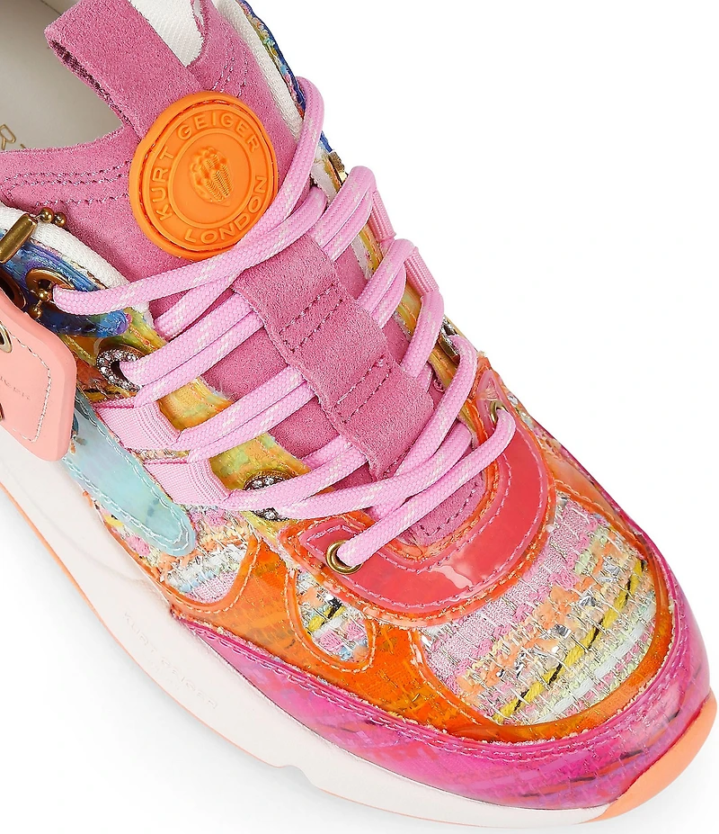 Kurt Geiger London Kurt Runner Tweed Logo Sneakers
