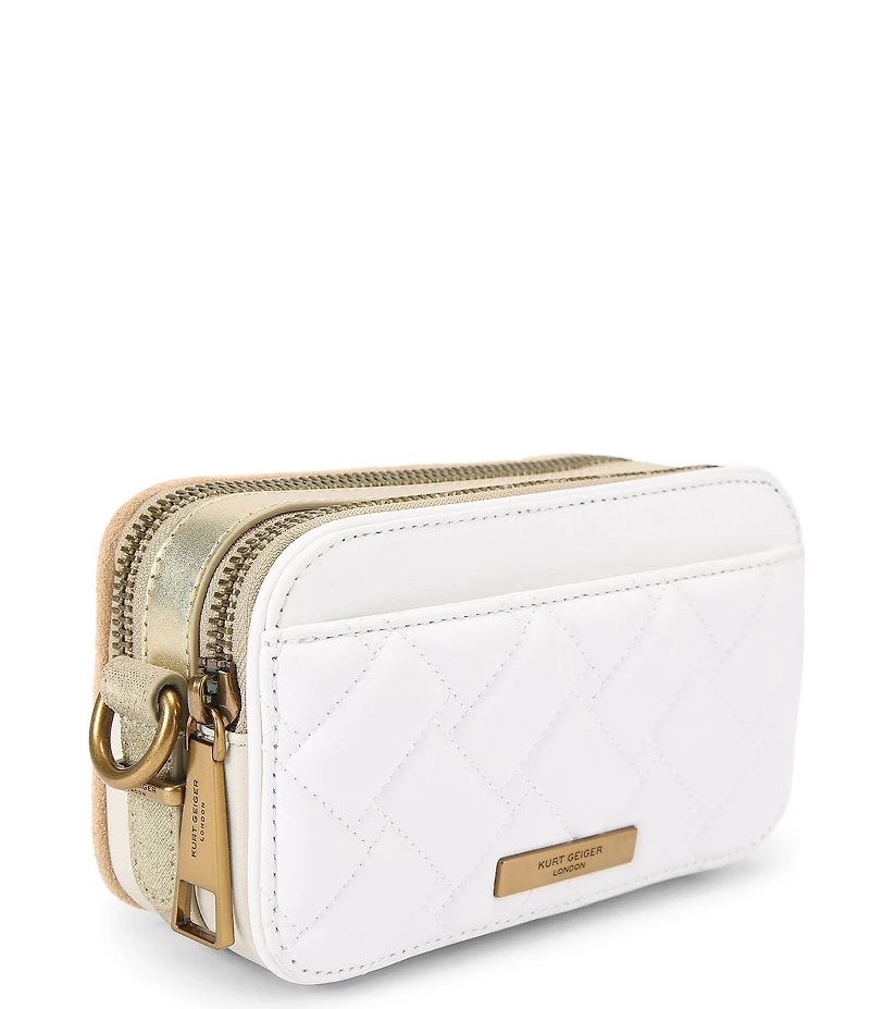 Kurt Geiger London Kensington Leather Small Camera Crossbody Bag