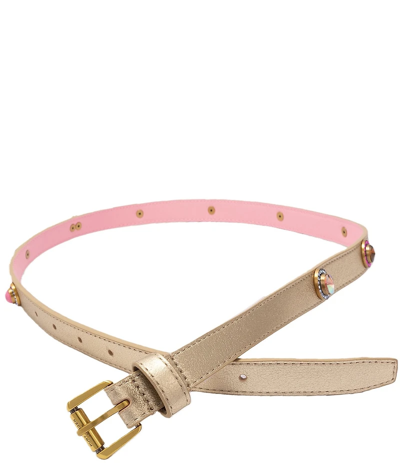 Kurt Geiger London .78#double; Metallic Octavia Belt