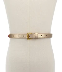 Kurt Geiger London .78#double; Metallic Octavia Belt