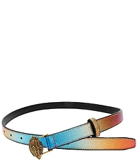 Kurt Geiger London .78#double; Metallic Rainbow Belt