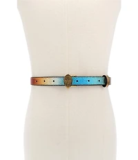 Kurt Geiger London .78#double; Metallic Rainbow Belt