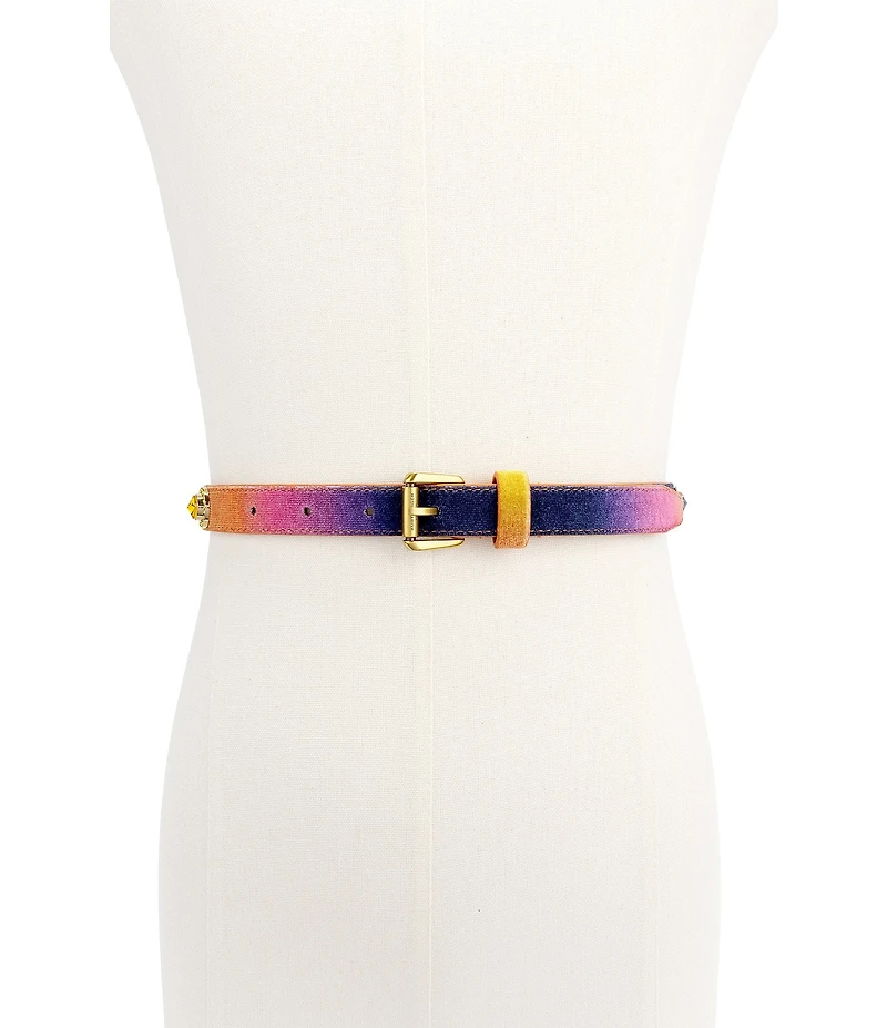 Kurt Geiger London 0.78#double; Ombre Octavia and Heart Studded Belt