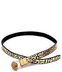 Kurt Geiger London 0.78#double; Reversible Metallic Leopard Leather Belt