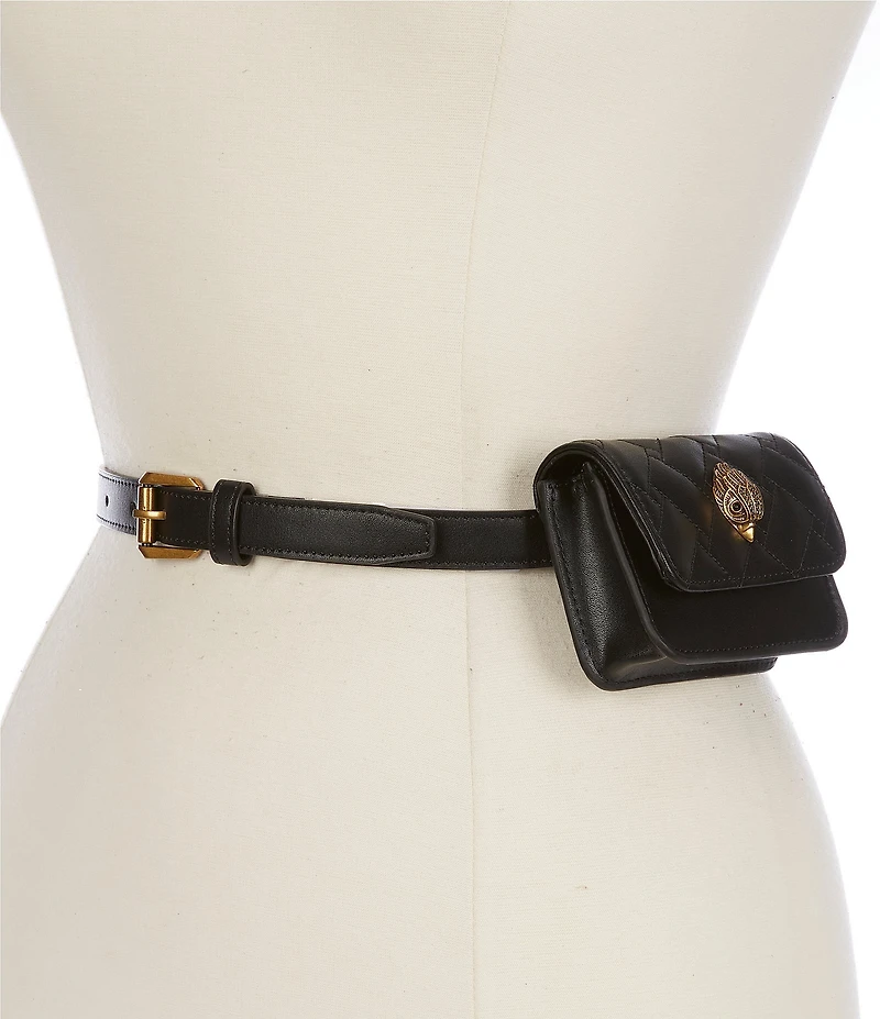 Kurt Geiger London 0.8#double; Kensington Quilted Pouch Belt Bag